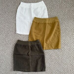 Cut Loose Linen Walking Skirt Bundle